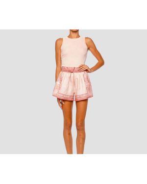 Shani Shemer Carly Drawstring Shorts - Red