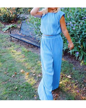 Lalavon Woven Pant Set - Blue