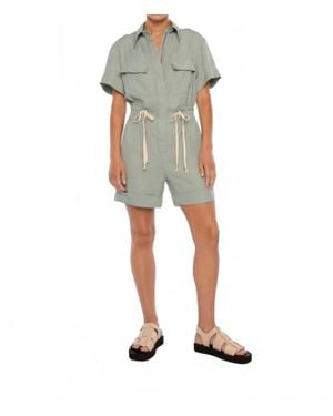 Dāl the Label Technical Twill Playsuit - Green