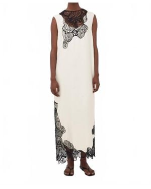 Loulou de Saison Uma Sleeveless Long Dress - White