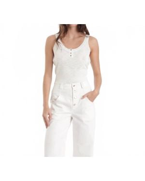 Karina Grimaldi Zaya Scoop Neck Top - White