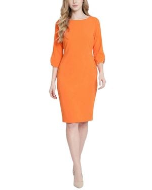 Allen Kay Sunset Pearl Dress - Orange