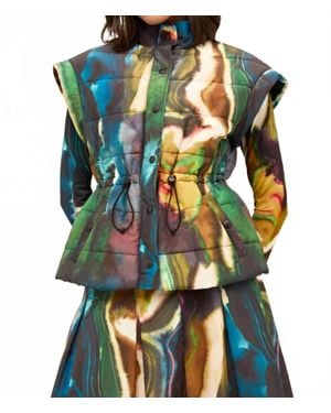 Marie Oliver Delta Lyndon Vest - Green
