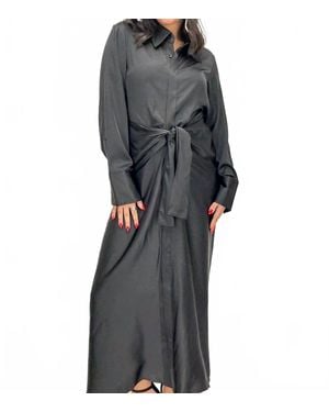 Elan Natalia Maxi Dress - Gray