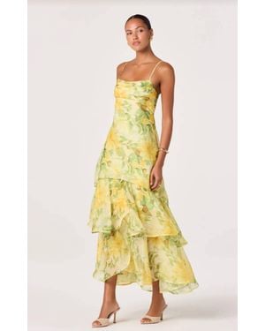 Astr Allison Dress - Yellow
