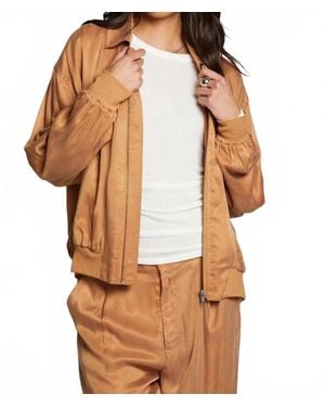 Chaser Brand Johnny Zip Up Jacket - Brown