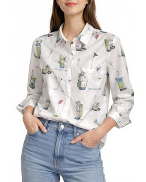 Vilagallo Golf Print Shirt - Gray