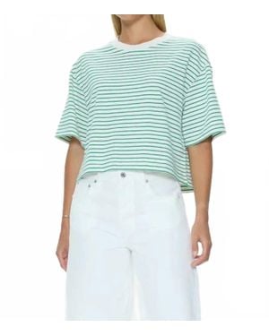 Pistola Mae Cropped Tee - Blue