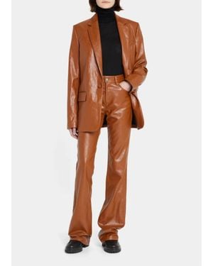 A.L.C. Vegan Leather Freddie Pant - Orange