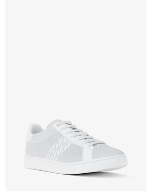 Michael Kors Outlet Jacob Mixed-Media Sneaker - White