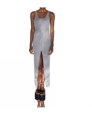Nanushka Ofelia Melange Maxi Dress - Gray