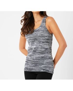 French Kyss Scoop Neck Tank Top - Gray