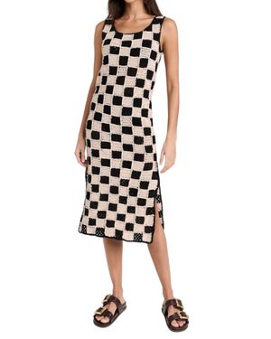 Cleobella Danika Crochet Ankle Dress - Black