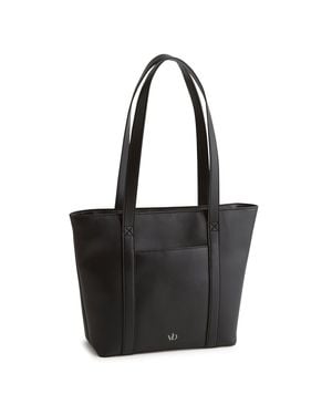 Vera Bradley Outlet Faux Leather Vera Tote Bag - Black