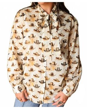 Layerz Clothing Sadie Long Sleeve Top - Brown