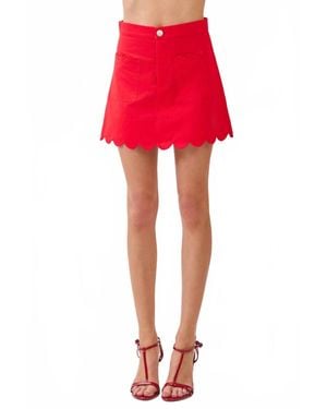TCEC Dixie Mini Skirt - Red