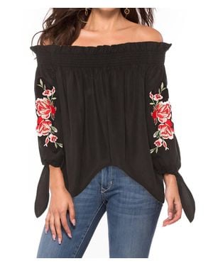 Beach Riot Rose Top - Black