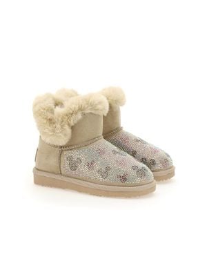 MOA Microstud Mickey Winter Boots - Natural