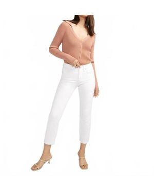 Silver Jeans Co. Isbister Ankle Straight Jeans - White