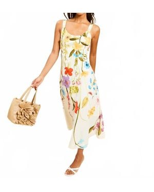 mestiza Sugarcane Midi Dress - Metallic