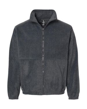 Burnside Polar Fleece Full-Zip Jacket - Gray