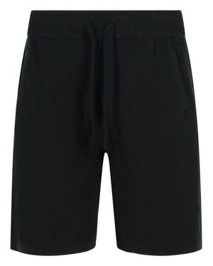 Laneus Cotton Bermuda Shorts - Black