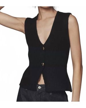Bishop + Young Gelina Sleeveless Vest - Black