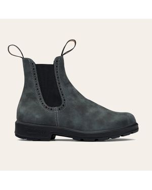 Blundstone 1630 Boot Rustic Leather Ankle Chelsea Rhs9387 - Black