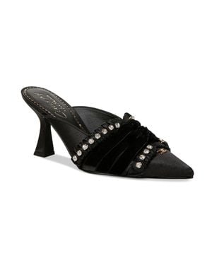 Circus by Sam Edelman Circus Sam Edelman Tristyn Pump Womensblack Rhinestone Flared Heel Zogg3188