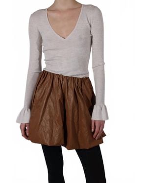 Saint Art Sean Bubble Skirt - Brown
