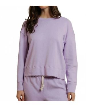 PERFECTWHITETEE Tyler French Terry Pullover Sweatshirt - Purple
