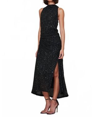 Bishop + Young Sublime Halter Sequin Dress - Black