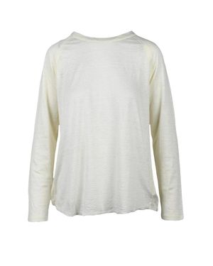 SLOWEAR ZANONE Linen T-Shirt Raglan Sleeves - White