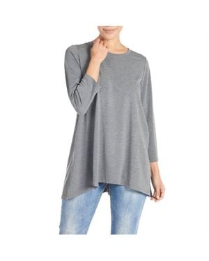 Coco + Carmen Essential Crew Neck Tunic - Gray