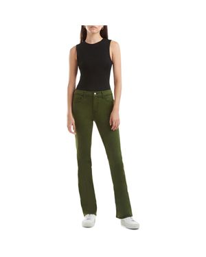 Jen7 Denim Cotton Bootcut Jeans - Green