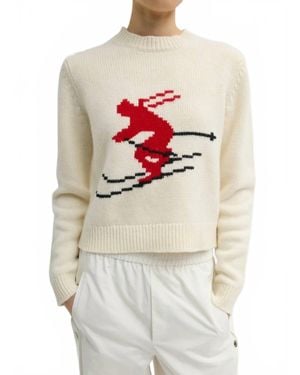 Tibi Soft Wool Ski Shrunken Sweater - Gray