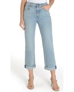 Fidelity Cali With Crystals Jean - Blue