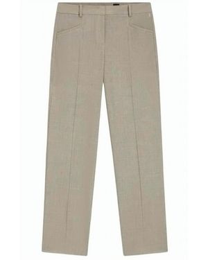 BOSS Tilda9 Melange Straight Leg Pants - Natural