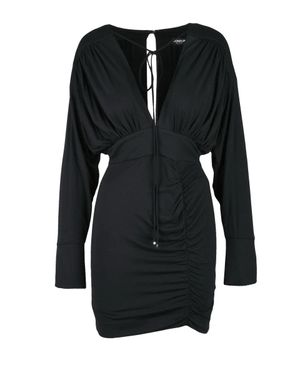 Dondup Jersey Dress Zip Raglan - Black