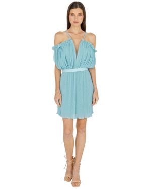 Akalia Oriella Sleeveless Mini Dress (Mint) - Blue