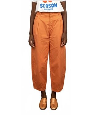 The Tiny Big Sister Pleated Pants - Orange