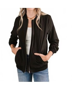 Ampersand Ave Bomber Jacket - Black