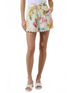 Sugarlips Halle Drawstring Shorts - Multicolor