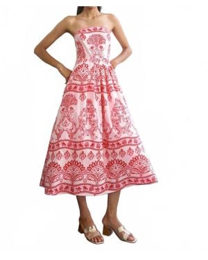 Beyond By Vera Rory Fontana Dress - Red