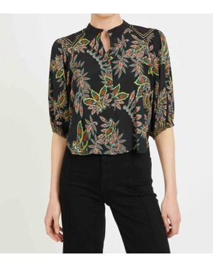 Caballero Juliette Short-Sleeve Top - Black