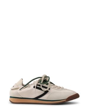 PURAAI Stretch Vegan Leather Sneakers - White