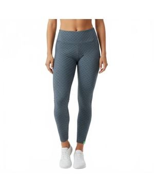BBrazil Clothing Diamond Weave Jacquard Long Leggings - Blue