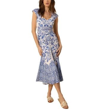 Hale Bob Alia Midi Dress - Blue