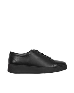 Fitflop Rally Leather Sneaker - Black