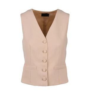 BLACK 961 Polyester Vest - Natural